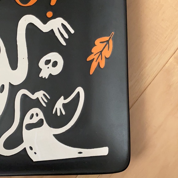 Happy Boo ghost Square Halloween Plate Platter - Picture 6 of 11